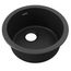 Quartz Classic 18-1/8" x 18-1/8" x 7-1/2" Single Bowl Dual Mount Bar Sink (Black)