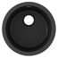 Quartz Classic 18-1/8" x 18-1/8" x 7-1/2" Single Bowl Dual Mount Bar Sink (Black)