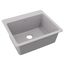 Quartz Classic 25" x 22" x 9-1/2" Single Bowl Drop-in Sink (Greystone)