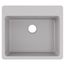 Quartz Classic 25" x 22" x 9-1/2" Single Bowl Drop-in Sink (Greystone)