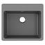 Quartz Classic 25" x 22" x 9-1/2" Single Bowl Drop-in Sink (Dusk Gray)