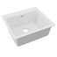 Quartz Classic 25" x 22" x 9-1/2" Single Bowl Drop-in Sink (White)
