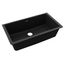 Quartz Classic 33" x 18-7/16" x 9-7/16" Single Bowl Undermount Sink (Black)