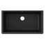 Quartz Classic 33" x 18-7/16" x 9-7/16" Single Bowl Undermount Sink (Black)