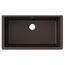 Quartz Classic 33" x 18-7/16" x 9-7/16" Single Bowl Undermount Sink Mocha