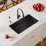 Quartz Classic 33" x 18-3/4" x 9-1/2" Single Bowl Undermount Sink (Black)