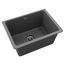 Quartz Classic 25" x 18-1/2" x 11-13/16" Undermount Laundry Sink w/ Perfect Drain (Dusk Gray)