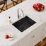 Quartz Classic 24-5/8" x 18-1/2" x 9-1/2" Single Bowl Undermount Sink (Black)