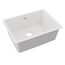 Quartz Classic 24-5/8" x 18-1/2" x 9-1/2" Single Bowl Undermount Sink (White)