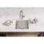 Lustertone Iconix 18 Gauge Stainless Steel 18-1/2" x 18-1/2" x 9" Single Bowl Undermount Sink