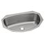 Asana Stainless Steel 19-1/2" x 13-5/16" x 6-1/4" Single Bowl Undermount Bathroom Sink