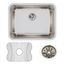 Lustertone Classic Stainless Steel 23-1/2" x 18-1/4" x 7-1/2" Single Bowl Undermount Sink Kit