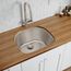Lustertone Classic Stainless Steel 23-5/8" x 21-1/4" x 10" Single Bowl Undermount Sink