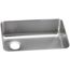 Lustertone Classic Stainless Steel 25-1/2" x 19-1/4" x 8" Single Bowl Undermount Sink w/ Left Drain