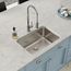 Lustertone Classic Stainless Steel 26-1/2" x 18-1/2" x 10" Single Bowl Undermount Sink w/ Perfect Drain