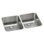 Lustertone Classic Stainless Steel 30-3/4" x 18-1/2" x 10" Double Bowl Undermount Sink w/ Perfect Drain