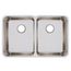 Lustertone Classic Stainless Steel 31-1/4" x 20" x 9-7/8" Equal Double Bowl Undermount Sink