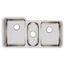 Lustertone Classic Stainless Steel 40" x 20-1/2" x 9-7/8" Triple Bowl Undermount Sink