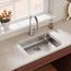 Lustertone Classic Stainless Steel 23-1/2" x 18-1/4" x 5-3/8" Single Bowl Undermount ADA Sink