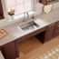 Lustertone Classic Stainless Steel 23-1/2" x 18-1/4" x 5-3/8" Single Bowl Undermount ADA Sink w/Perfect Drain
