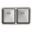 Lustertone Classic Stainless Steel 30-3/4" x 18-1/2" x 5-3/8" Double Bowl Undermount ADA Sink w/Perfect Drain