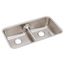 Lustertone Classic Stainless Steel 32-1/16" x 18-1/2" x 8" Equal Double Bowl Undermount Sink w/ Aqua Divide