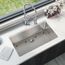 Lustertone Iconix 16 Gauge Stainless Steel 32-1/2 x 19-1/2" x 9" Single Bowl Undermount Sink Kit w/ Perfect Drain