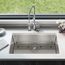 Lustertone Iconix 16 Gauge Stainless Steel 32-1/2 x 19-1/2" x 9" Single Bowl Undermount Sink Kit w/ Perfect Drain