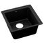 Quartz Luxe 15-3/4" x 15-3/4" x 7-11/16" Single Bowl Dual Mount Bar Sink Caviar