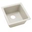 Quartz Luxe 15-3/4" x 15-3/4" x 7-11/16" Single Bowl Dual Mount Bar Sink Ricotta