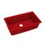Quartz Luxe 33" x 18-7/16" x 9-7/16" Single Bowl Undermount Sink Maraschino
