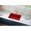Quartz Luxe 33" x 18-7/16" x 9-7/16" Single Bowl Undermount Sink Maraschino