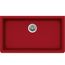 Quartz Luxe 33" x 18-7/16" x 9-7/16" Single Bowl Undermount Sink Maraschino