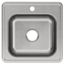 Elkay Celebrity Stainless Steel 20" x 20" x 10-1/8" 1-Hole Single Bowl Drop-in Laundry Sink