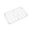 Dayton Stainless Steel 22-3/4" x 14-3/4" x 1" Bottom Grid