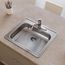 Dayton Stainless Steel 25" x 21-1/4" x 5-3/8" 3-Hole Single Bowl Drop-in Sink
