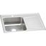Lustertone Classic Stainless Steel 33" x 22" x 7-5/8" Single Bowl Drop-in Sink w/ Drainboard