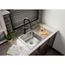 Lustertone Classic Stainless Steel 33" x 22" x 7-5/8" Single Bowl Drop-in Sink w/ Drainboard