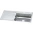 Lustertone Classic Stainless Steel 43" x 22" x 7-5/8" Single Bowl Drop-in Sink w/ Drainboard