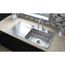 Lustertone Classic Stainless Steel 43" x 22" x 7-5/8" Single Bowl Drop-in Sink w/ Drainboard