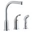 Everyday Kitchen Deck Mount Faucet w/ Remote Lever Handle and Side Spray (Chrome), LK3001CR