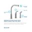 Everyday Kitchen Deck Mount Faucet w/ Remote Lever Handle and Side Spray (Chrome), LK3001CR