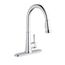 Everyday Single Hole Deck Mount Kitchen Faucet w/ Pull-down Spray Forward Only Lever Handle (Chrome), LK6000CR