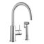Allure Single Hole Kitchen Faucet w/ Lever Handle and Side Spray Satin Stainless Steel, LK7922SSS