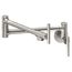 Avado Wall Mount Single Hole Pot Filler Kitchen Faucet w/ Lever Handles (Lustrous Steel), LKAV4091LS