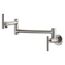 Avado Wall Mount Single Hole Pot Filler Kitchen Faucet w/ Lever Handles (Lustrous Steel), LKAV4091LS
