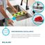 Crosstown Black Silicone 11-7/8" x 16-3/4" x 3/8" Drying Rack