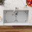 Stainless Steel 14-7/16" x 29-15/16" x 1-1/4" Bottom Grid