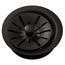 Quartz Perfect Drain 3-1/2" Polymer Disposer Flange w/ Removable Basket Strainer and Rubber Stopper (Black)