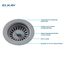 Elkay Polymer Drain Fitting with Removable Basket Strainer and Rubber Stopper Greystone